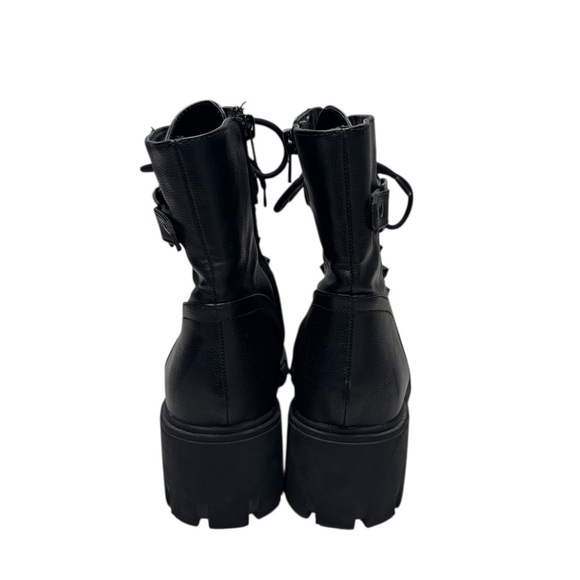 Women’s Guess Deepen Combat Black Studded Boots: WGDEEPEN: Size 11M - Picture 9 of 15
